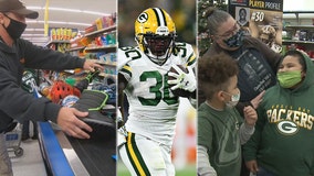 Packers' Jamaal Williams spreads smiles with shopping spree