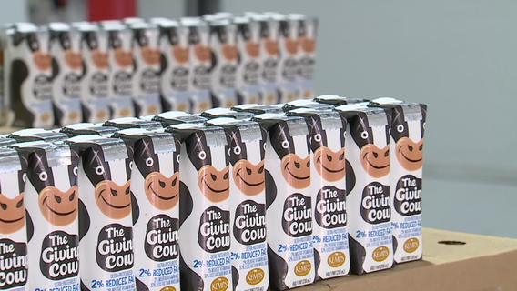 Feeding America Eastern Wisconsin accepts donation of milk