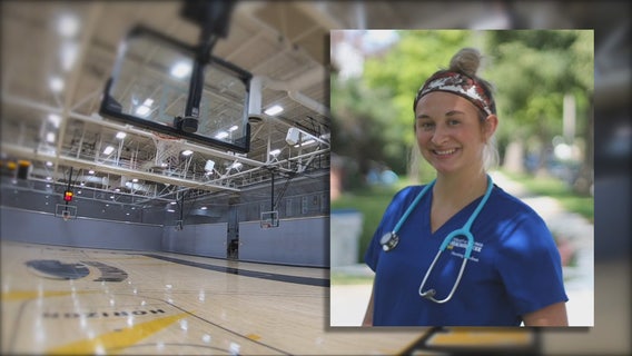 Amid COVID-19 pandemic, UWM basketball player interns at hospital