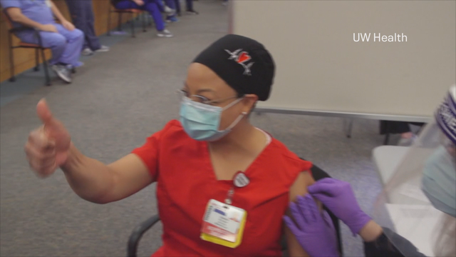 'It's safe:' 1st WI recipient 'hopeful' after COVID-19 vaccine