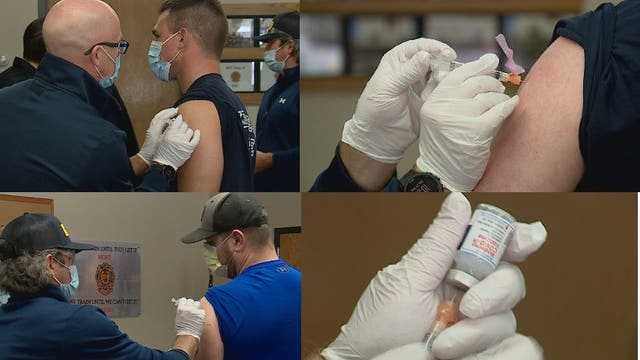 110 'very happy' Kenosha Fire EMS workers get COVID vaccine