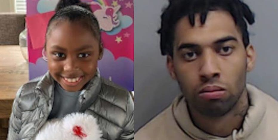 Manhunt after 7-year-old shot while shopping with her family