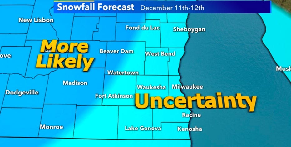 High uncertainty with weekend snow potential at this time
