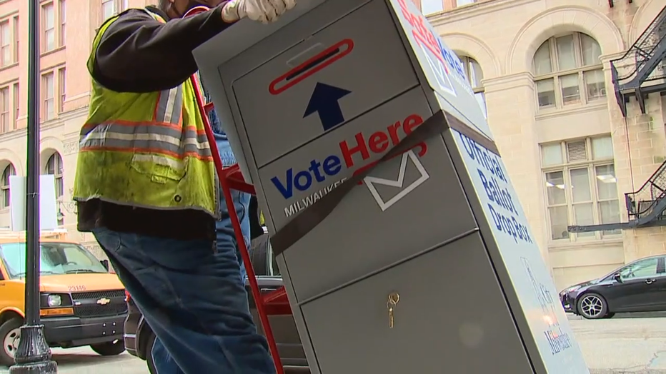 Absentee ballot drop box
