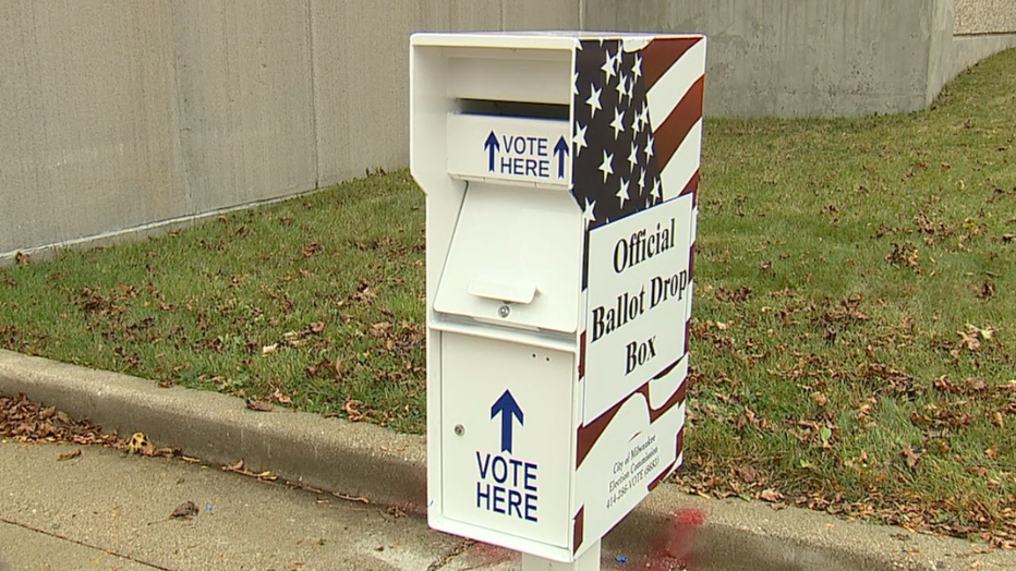 Absentee ballot drop box