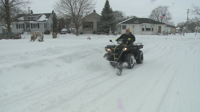 Kenosha man makes quick work of clearing snow for himself, neighbors