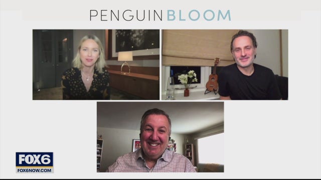 Gino talks with the stars of 'Penguin Bloom'
