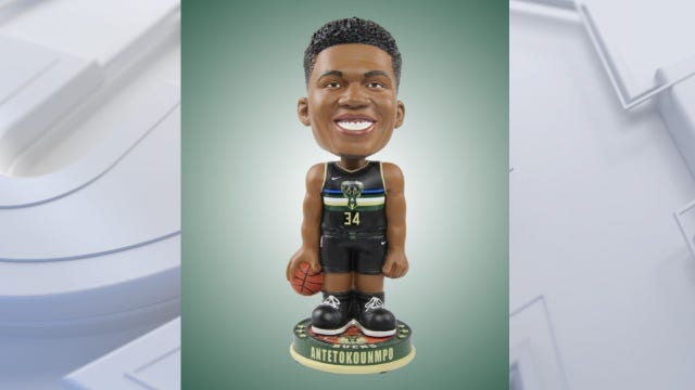 New Giannis Antetokounmpo bobblehead unveiled on National Bobblehead Day