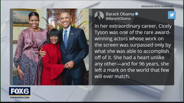 Tributes continue to pour in for Oscar-nominated actress Cicley Tyson