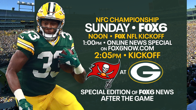 Buccaneers vs. Packers at Lambeau Field, winner goes to Super Bowl