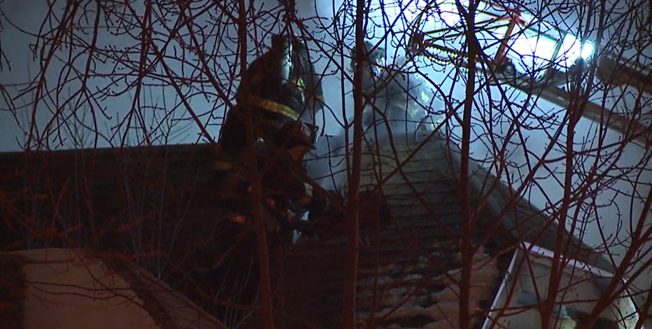 Firefighters battle 2-alarm house fire near 37th and Roberts
