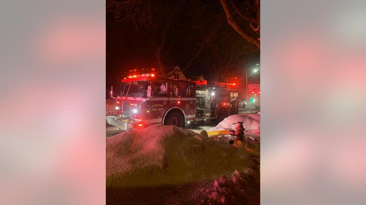 Multiple departments battle Cudahy house fire; 2 displaced FOX6 Milwaukee
