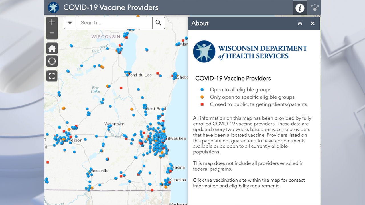 Wisconsin DHS Launches Map of COVID-19 Vaccine Providers