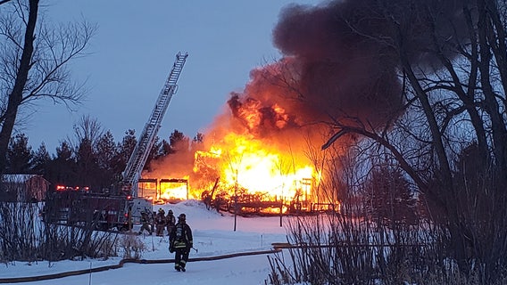 Fire destroys Town of Dover home; space heater may be to blame