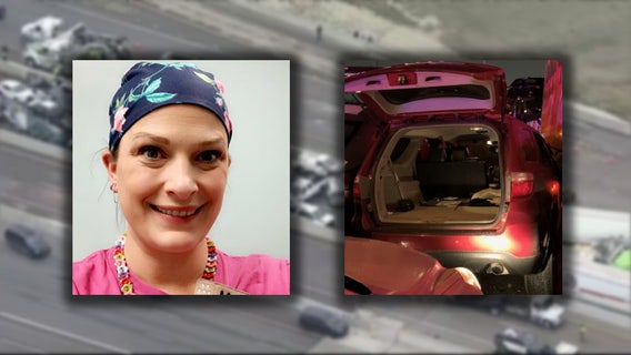 Nurse escapes crushed car in deadly Fort Worth pileup, continues walking to work
