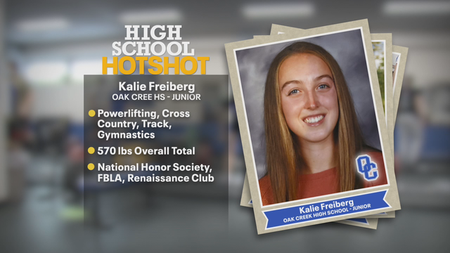 Oak Creek High School junior brings strength, speed, stamina