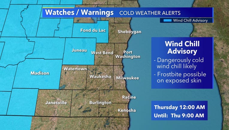 Wind chill advisory for Dodge, Fond du Lac counties | FOX6 Milwaukee
