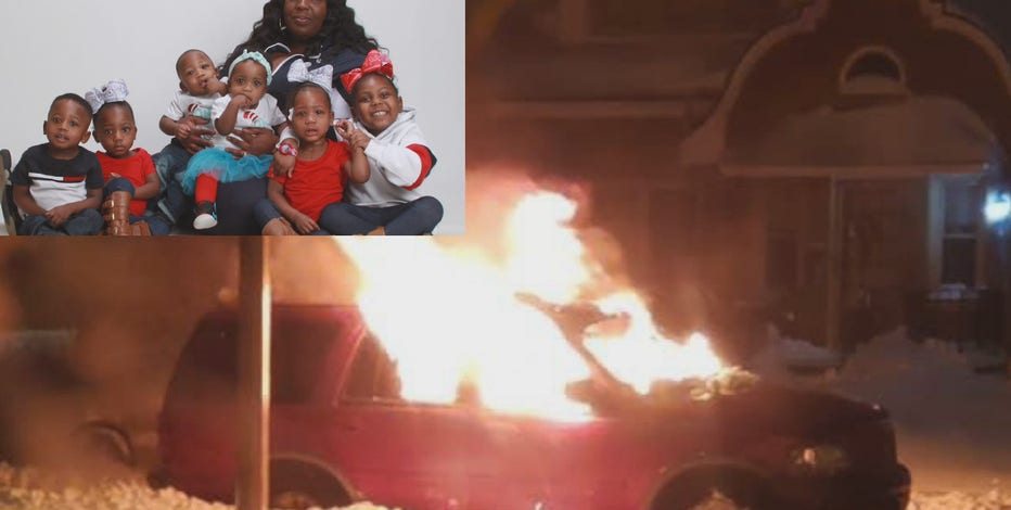 Milwaukee mother of 6 loses SUV, car seats in fire: 'It's so hard'