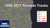 What county in southeast WI is historically safest from tornadoes?