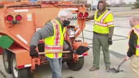 Gov. Evers fixes potholes in effort to promote transportation budget