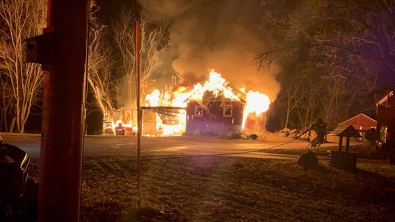 Fire damages unoccupied farmhouse in Yorkville, no one injured