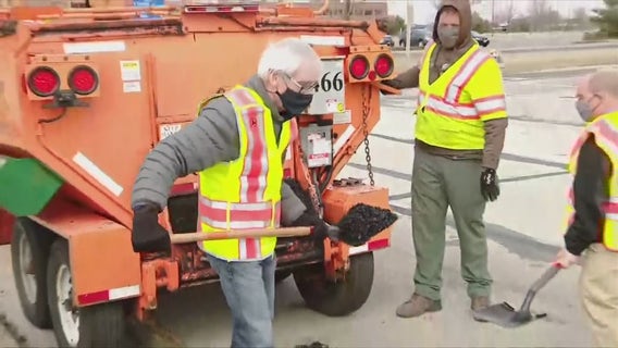 Gov. Evers fixes potholes in effort to promote transportation budget