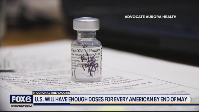 Biden says US will have enough COVID-19 vaccines for all adults by end of May