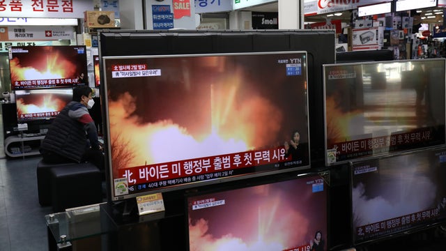 North Korea test-fires ballistic missiles in message to US