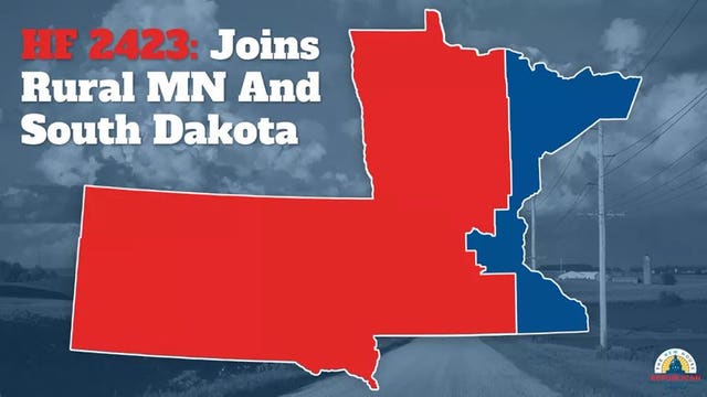 Minnesota lawmaker proposes path for counties to join South Dakota