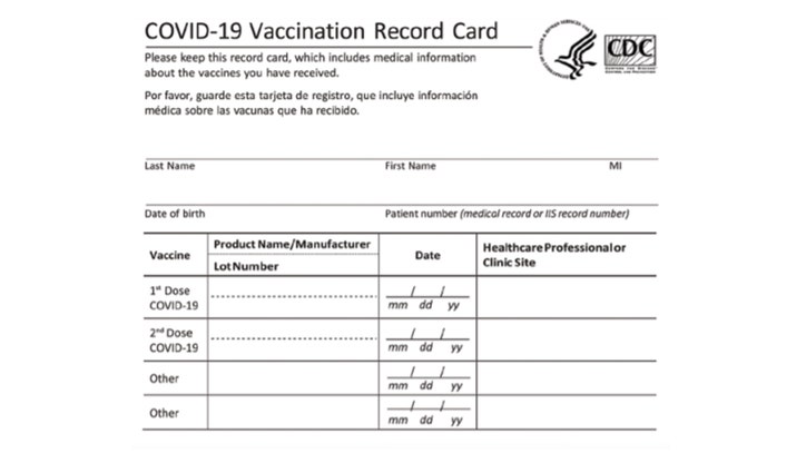 'Don't post a photo of that vaccination card,' BBB says - Vimarsana News