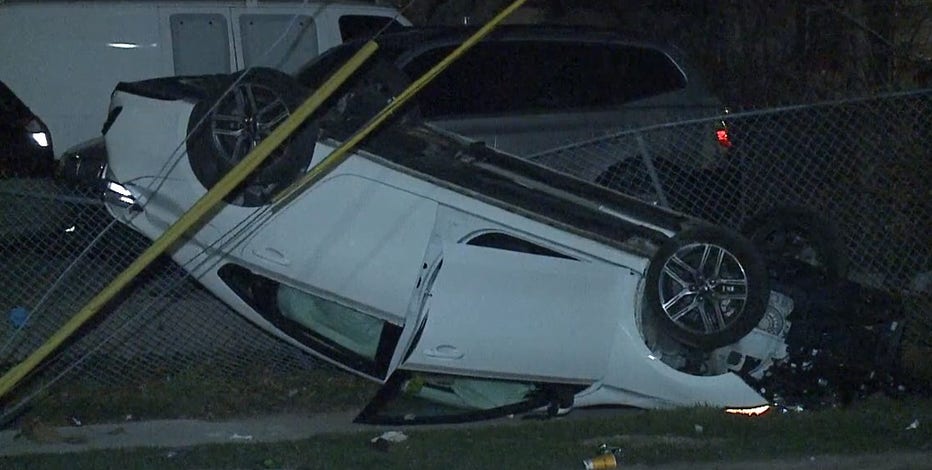 2 in custody following police pursuit, crash involving stolen vehicle