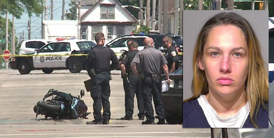Milwaukee woman charged, accused in crash that killed motorcyclist