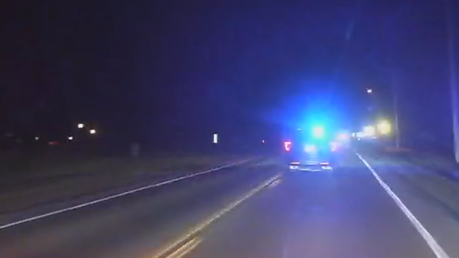 Video shows pursuit that ended with man holding knife, baby