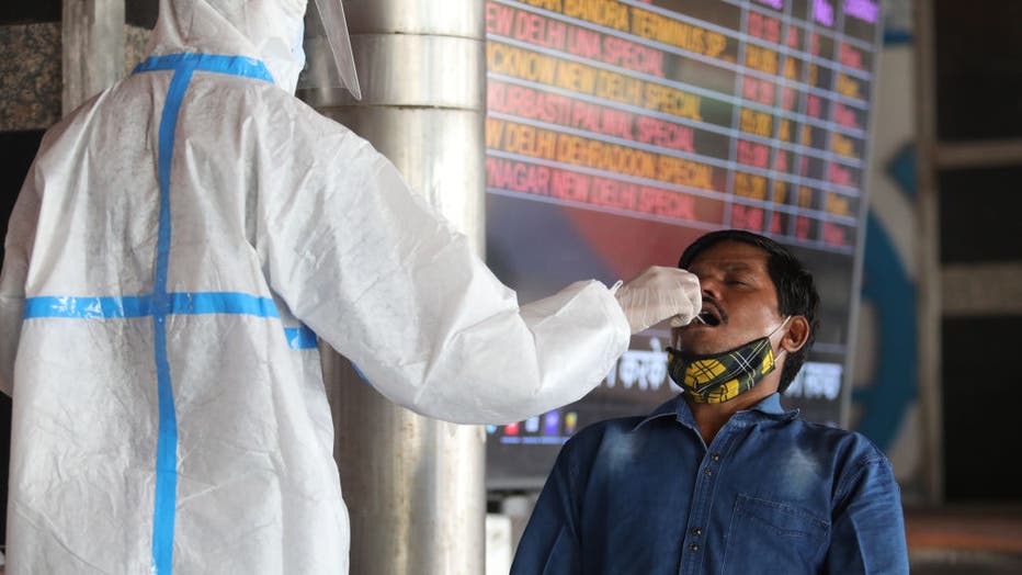 A Health worker wearing a personal protective equipment (PPE