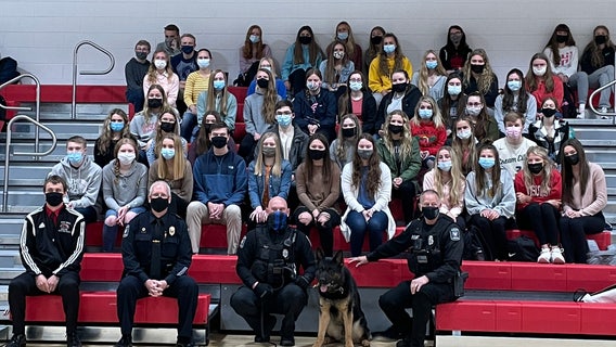 Students donate to K-9 unit of fallen Racine police officers