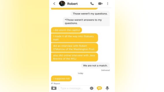 Suspected Capitol rioter arrested after bragging about siege to a match on Bumble dating app