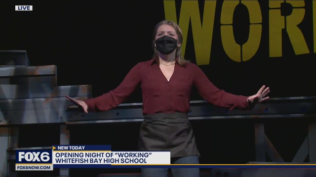 It's opening night for the Whitefish Bay HS theater and their performance of 'Working'