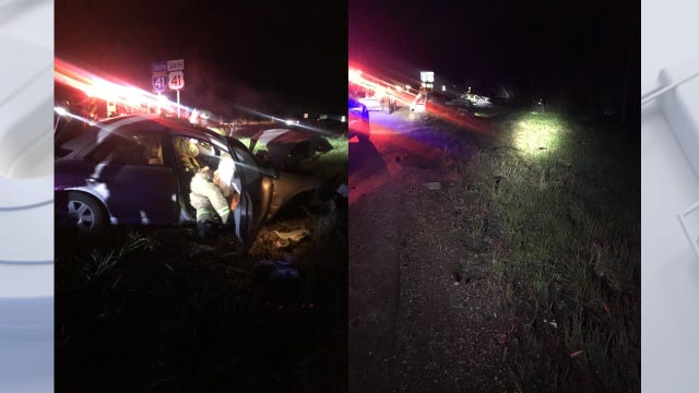 Woman arrested for OWI following high-speed crash, vehicle fire