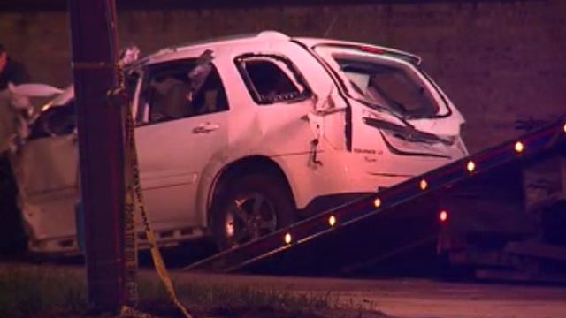 1 seriously injured after fleeing traffic stop, crashing into another vehicle