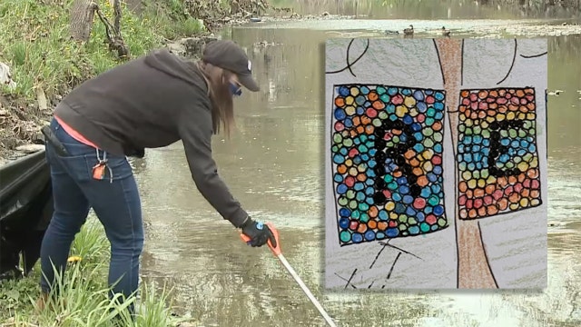 Artists collect Milwaukee River rubbish for community mosaic