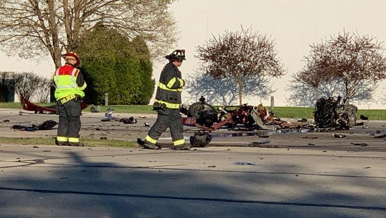 Collision between vehicles at 68th and Loomis Road, Greendale