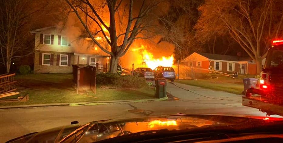 Crews respond to garage fire in New Berlin
