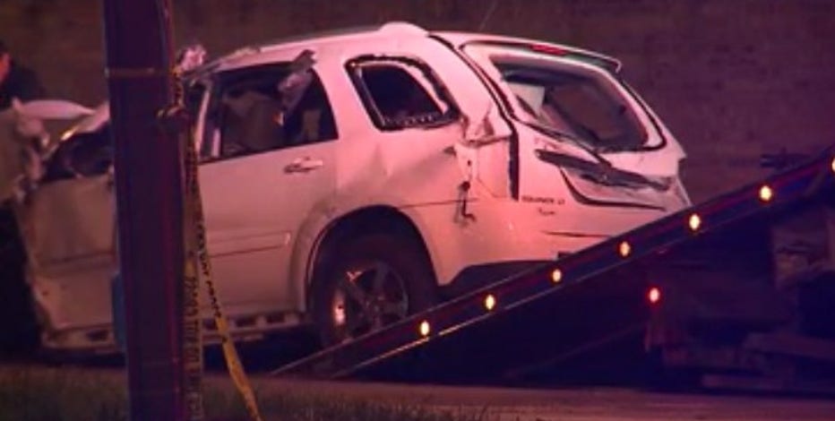 1 seriously injured after fleeing traffic stop, crashing into another vehicle