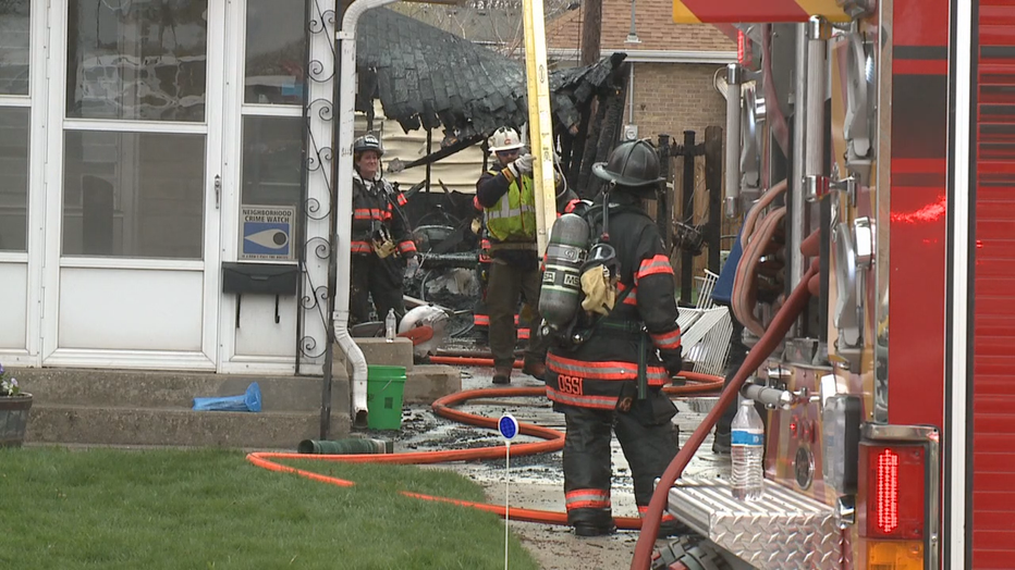 Tree trimmers saved dogs, residents from 'big blaze' in Greenfield