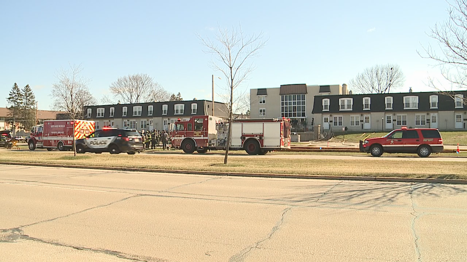 Firefighters battle fire at Brown Deer apartment complex