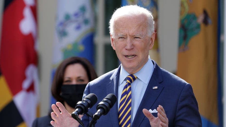 c975e053-President Biden Delivers Remarks On American Rescue Plan From White House Rose Garden