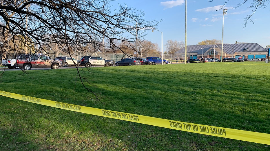 Law enforcement at the scene of a fatal Sherman Park shooting