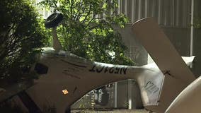 Plane crashed in Racine, hit tree and building