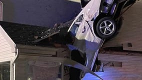 Car crashes through bedroom, narrowly missing sleeping homeowners