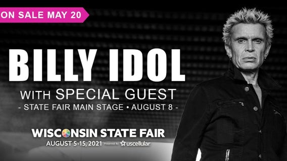 Wisconsin State Fair: Billy Idol rocks Main Stage on Aug. 8